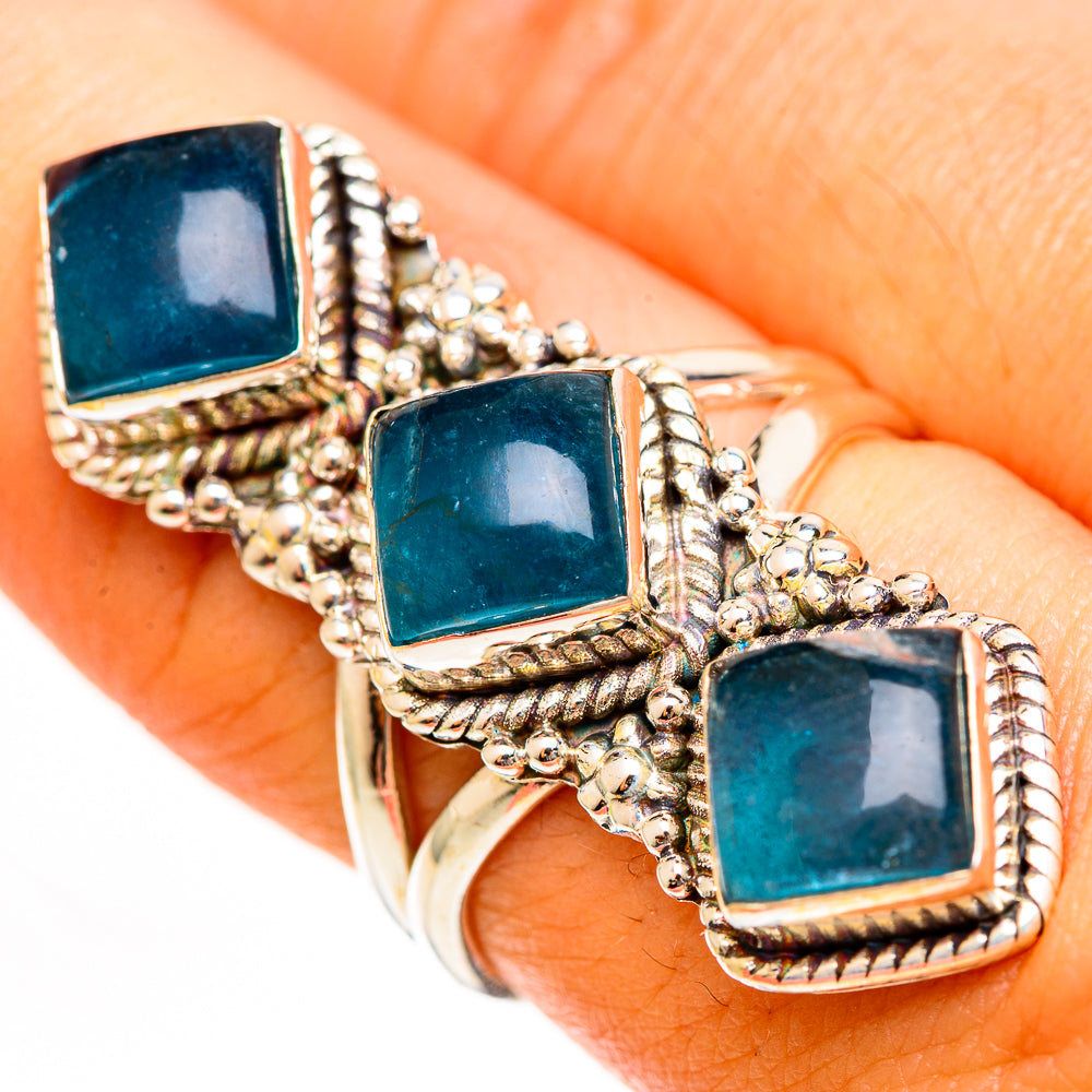 Green Fluorite Rings handcrafted by Anasilvercos - RING113588