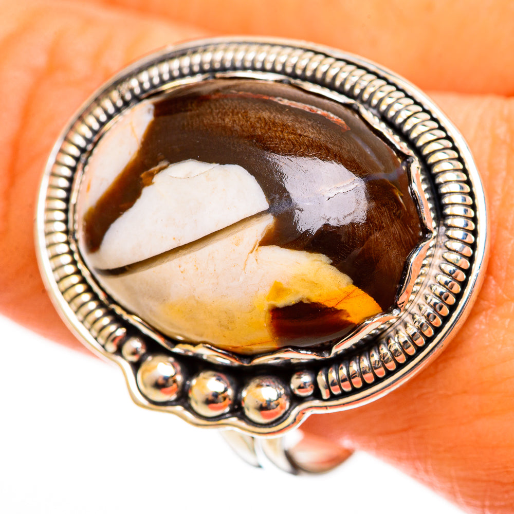 Peanut Wood Jasper Rings handcrafted by Anasilvercos - RING113598