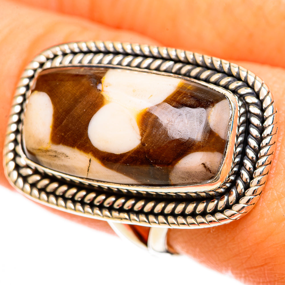 Peanut Wood Jasper Rings handcrafted by Anasilvercos - RING113599