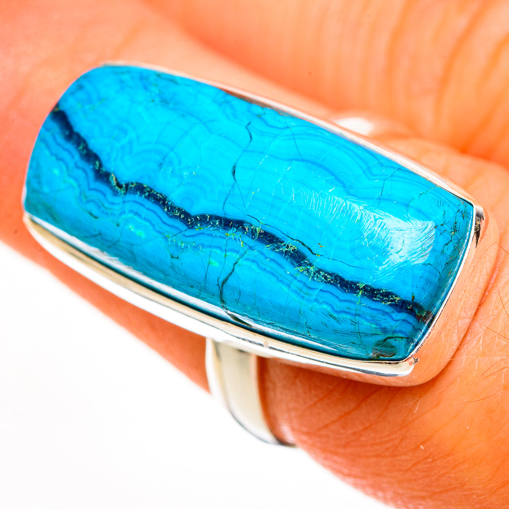 Chrysocolla Rings handcrafted by Anasilvercos - RING113623