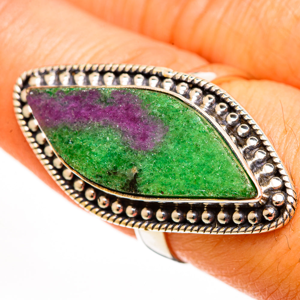 Ruby Zoisite Rings handcrafted by Anasilvercos - RING113670