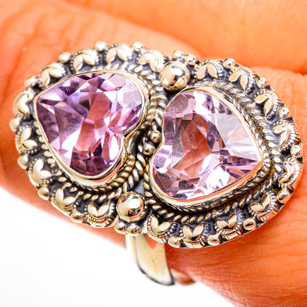 Kunzite Rings handcrafted by Anasilvercos - RING113678
