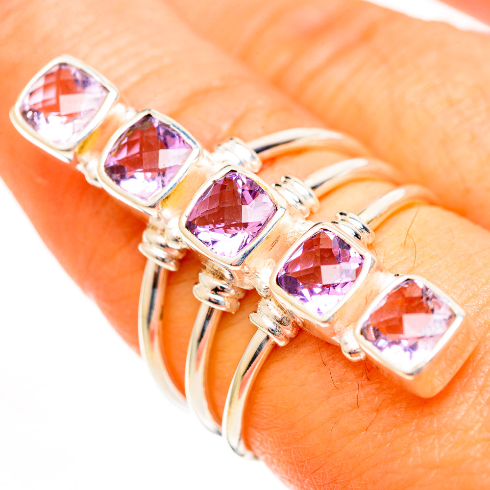 Kunzite Rings handcrafted by Anasilvercos - RING113681