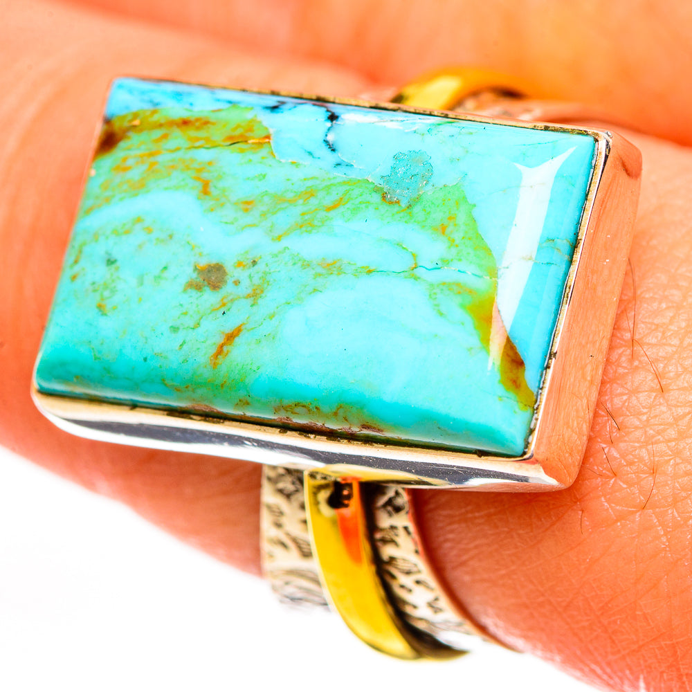 Chrysocolla Rings handcrafted by Anasilvercos - RING113686