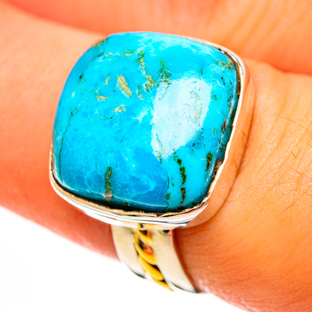 Chrysocolla Rings handcrafted by Anasilvercos - RING113691