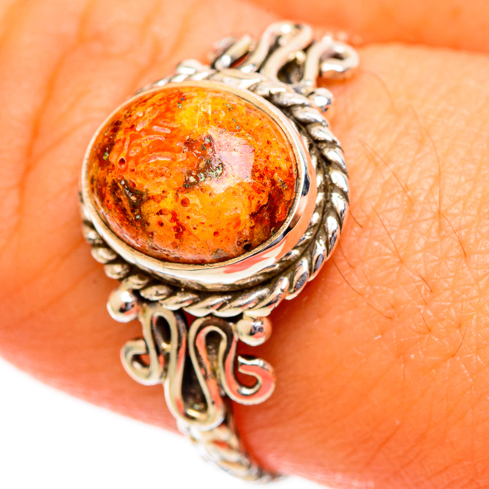Sponge Coral Rings handcrafted by Anasilvercos - RING113700