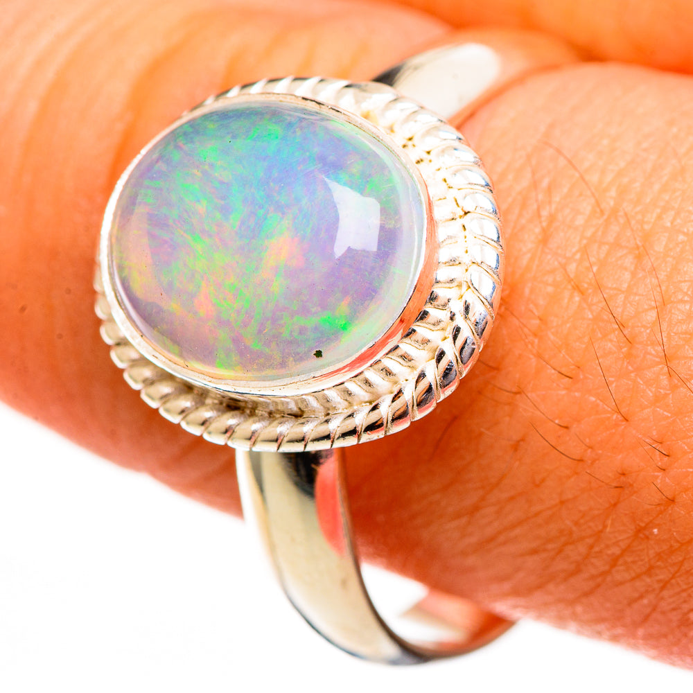 Ethiopian Opal Rings handcrafted by Anasilvercos - RING113716