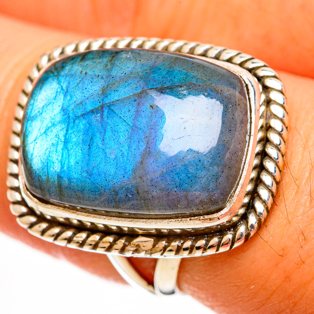 Labradorite Rings handcrafted by Anasilvercos - RING113721