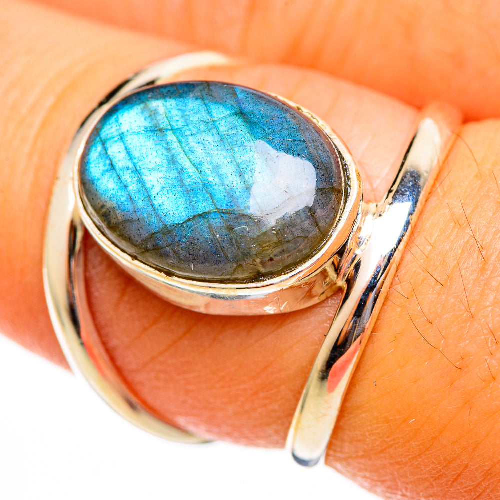 Labradorite Rings handcrafted by Anasilvercos - RING113723