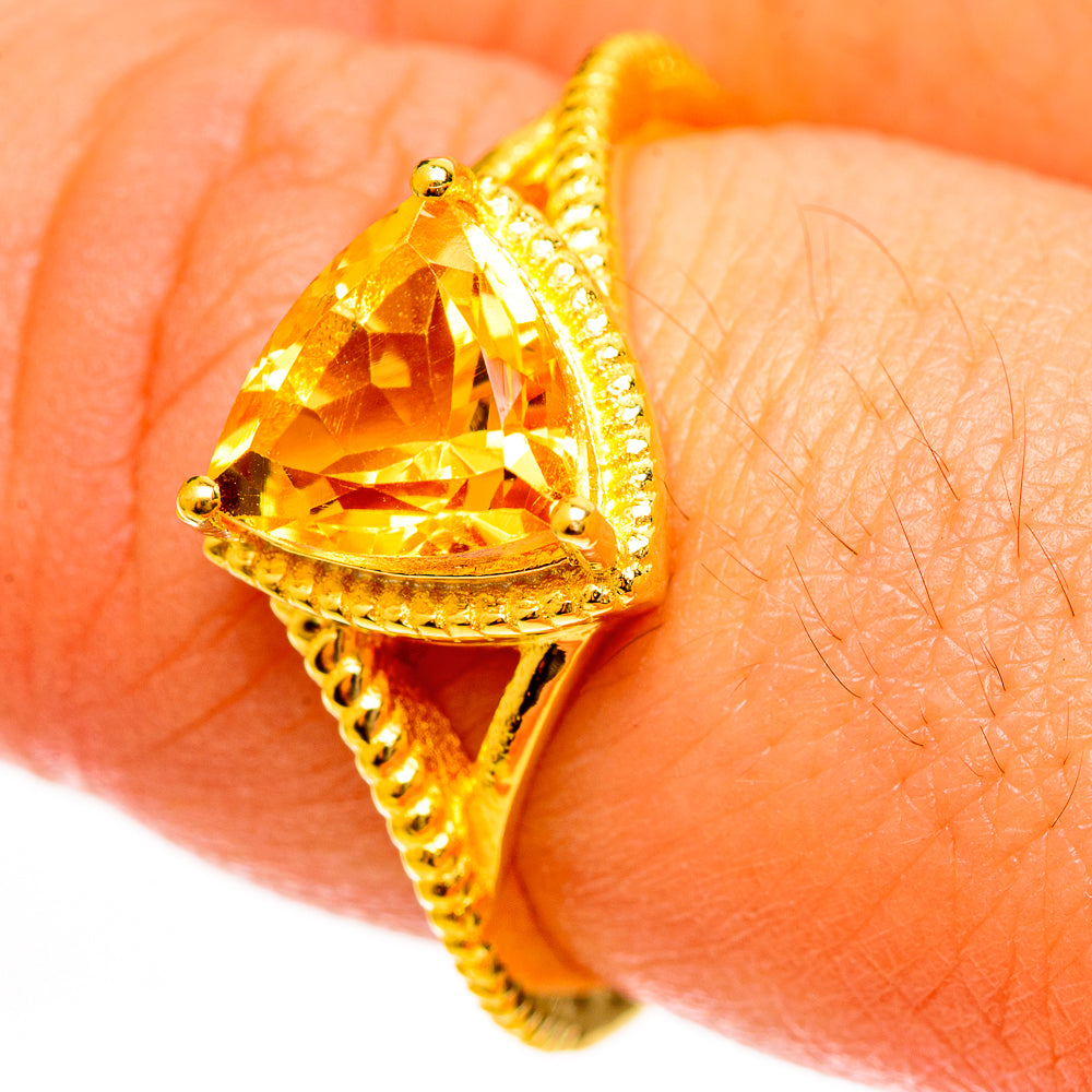 Citrine Rings handcrafted by Anasilvercos - RING113731