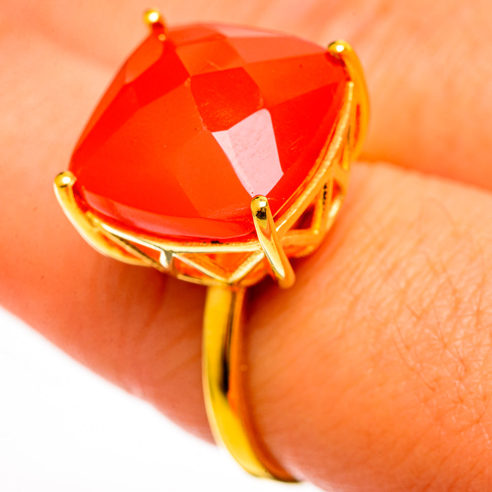 Carnelian Rings handcrafted by Anasilvercos - RING113732