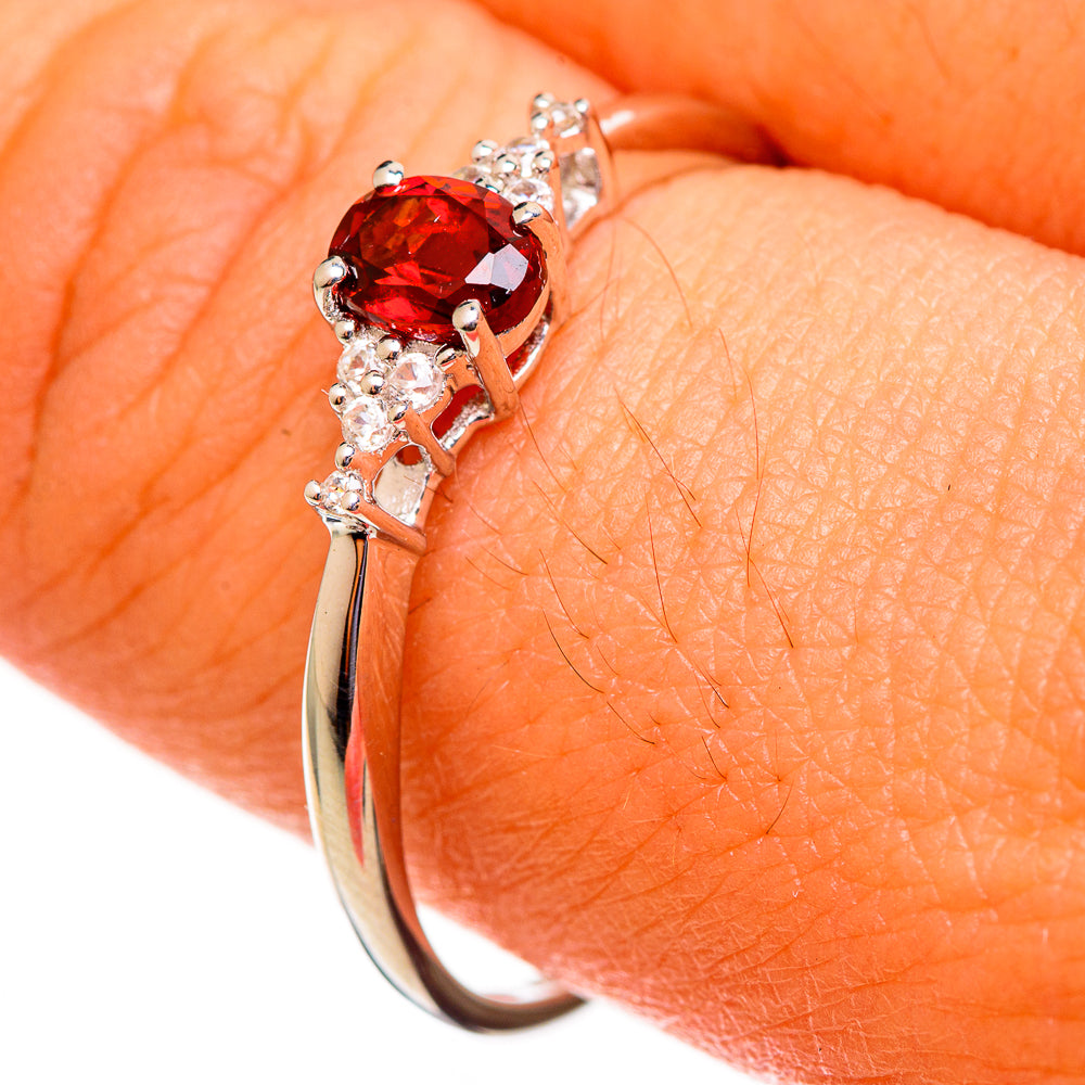 Garnet Rings handcrafted by Anasilvercos - RING113738