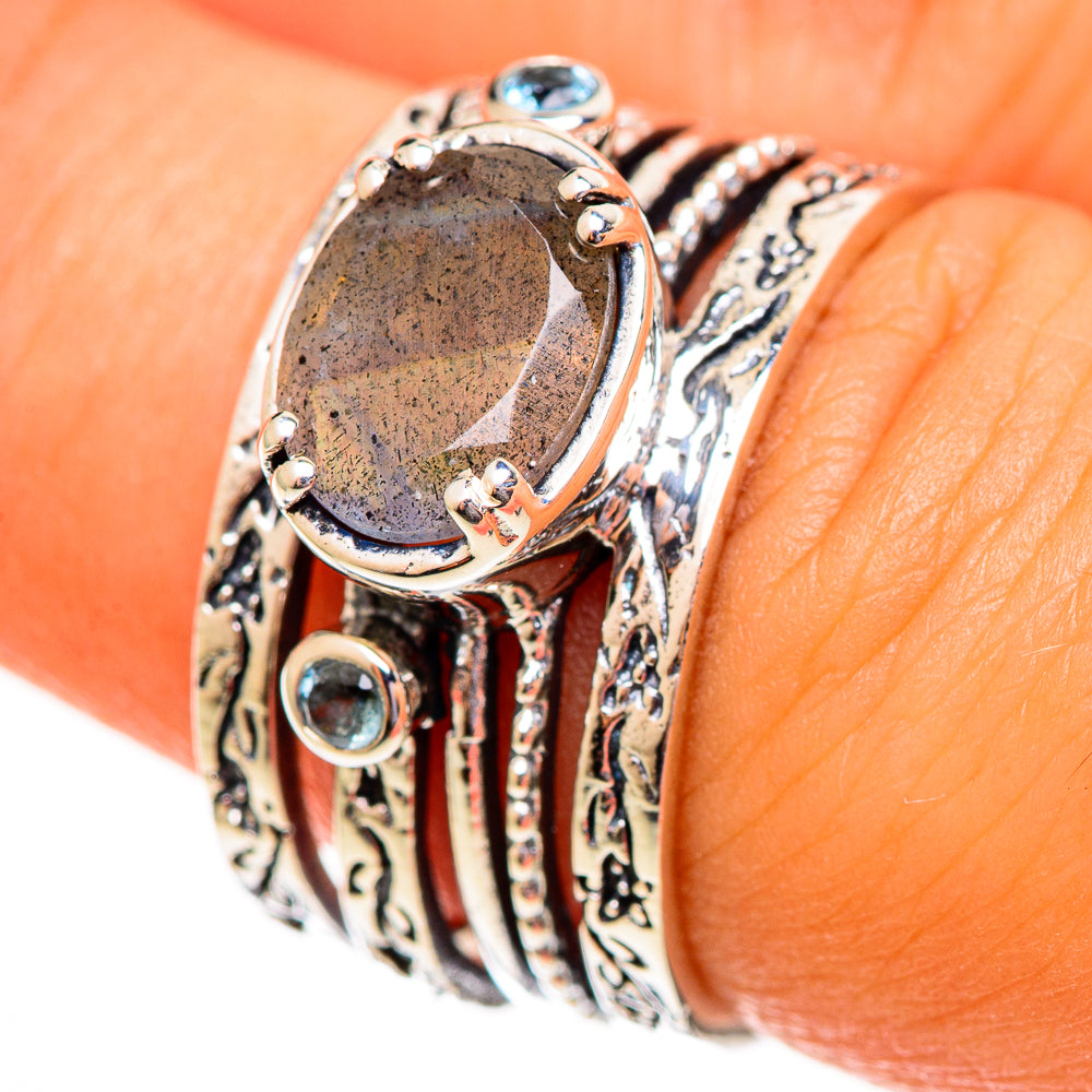 Labradorite Rings handcrafted by Anasilvercos - RING113756