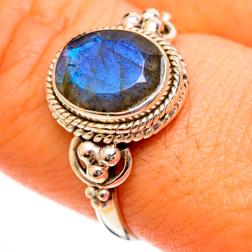 Labradorite Rings handcrafted by Anasilvercos - RING113759