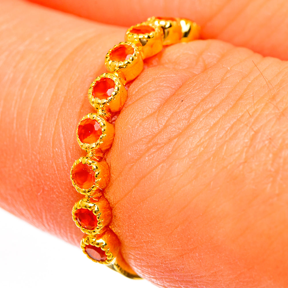 Carnelian Rings handcrafted by Anasilvercos - RING113766