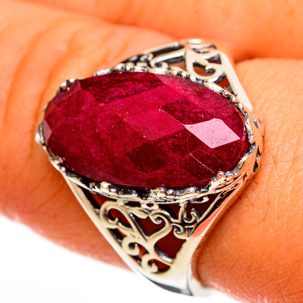 Red Sillimanite Rings handcrafted by Anasilvercos - RING113770