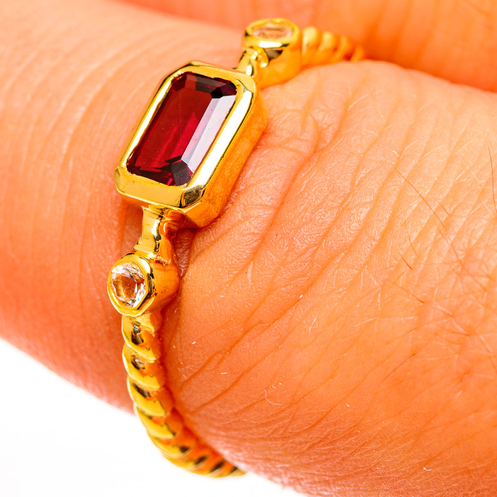 Garnet Rings handcrafted by Anasilvercos - RING113772