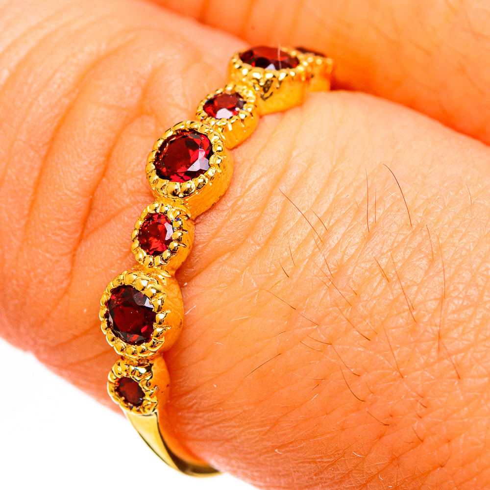 Garnet Rings handcrafted by Anasilvercos - RING113773
