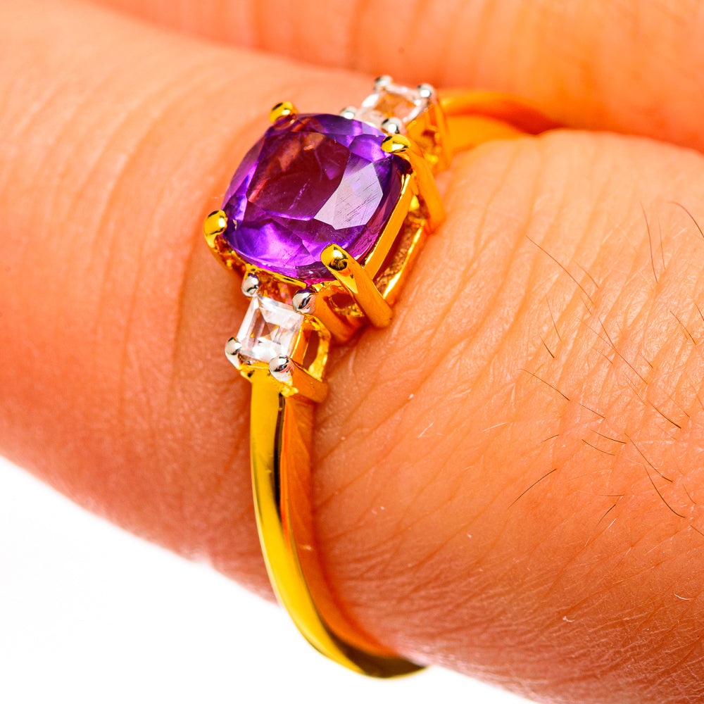Amethyst Rings handcrafted by Anasilvercos - RING113775