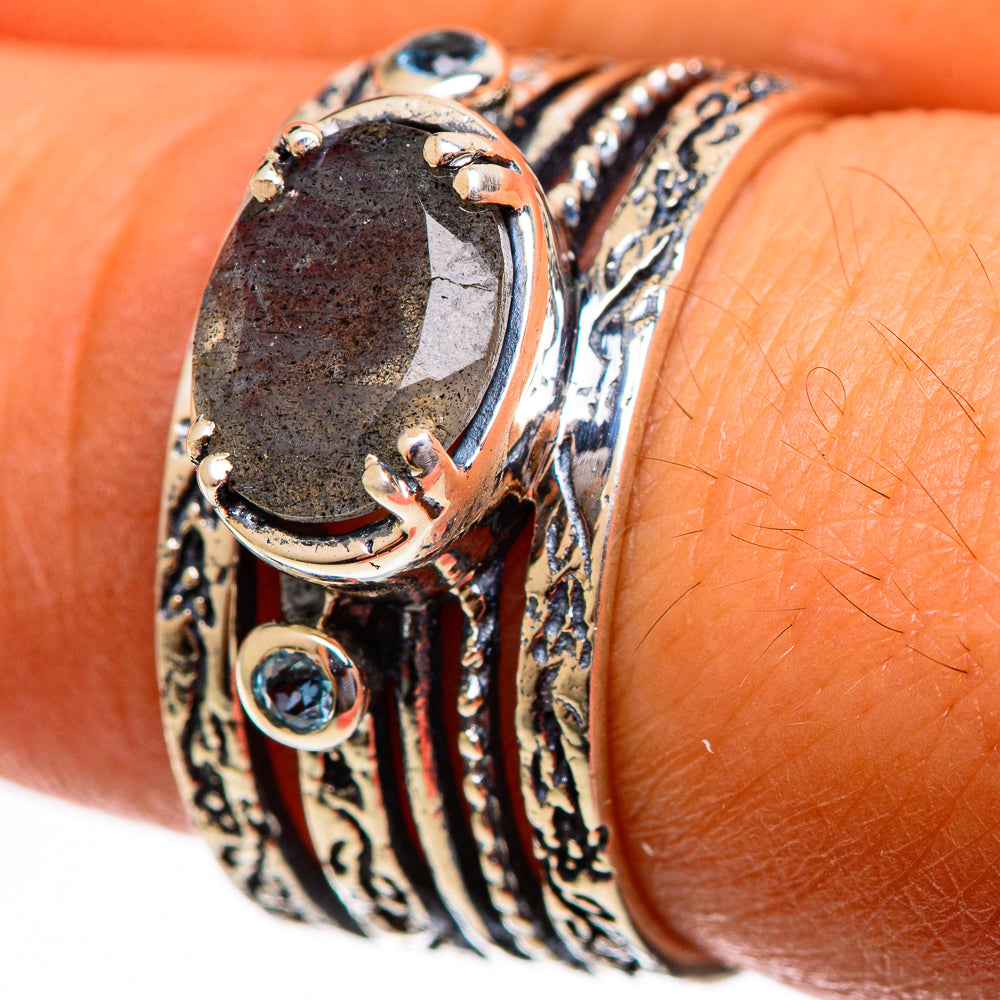 Labradorite Rings handcrafted by Anasilvercos - RING113791