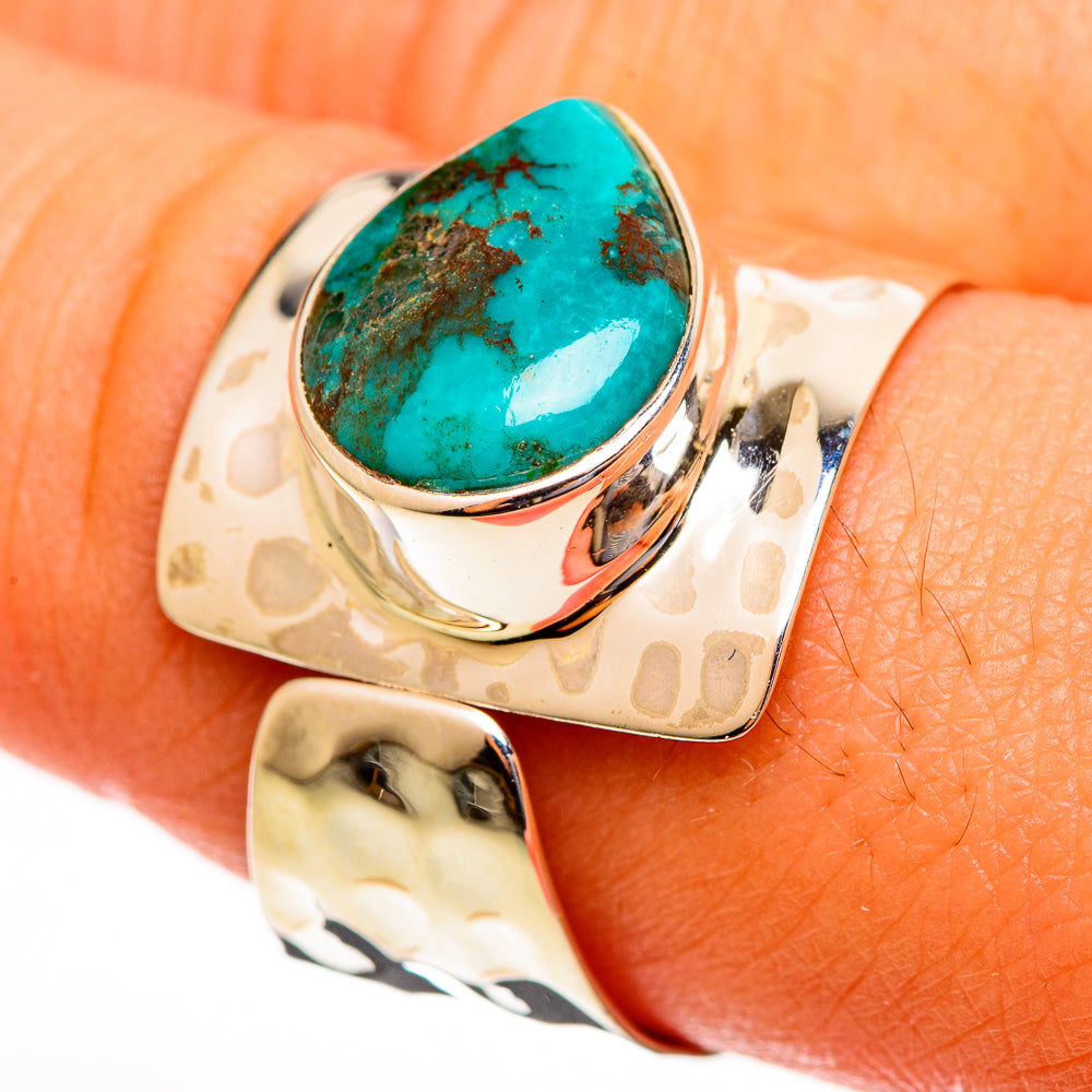 Turquoise Rings handcrafted by Anasilvercos - RING113826