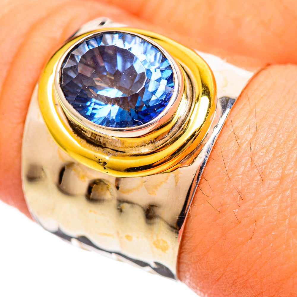 Blue Mystic Topaz Rings handcrafted by Anasilvercos - RING113834