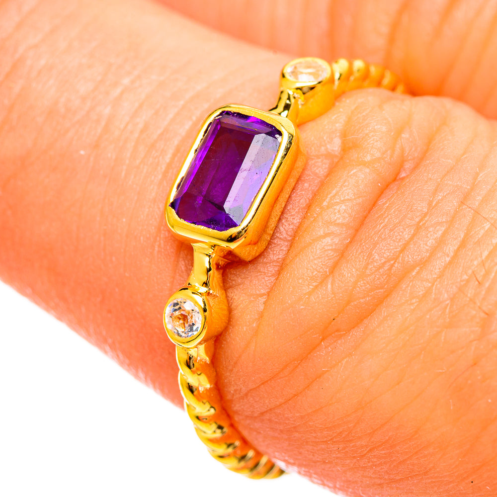 Amethyst Rings handcrafted by Anasilvercos - RING113847