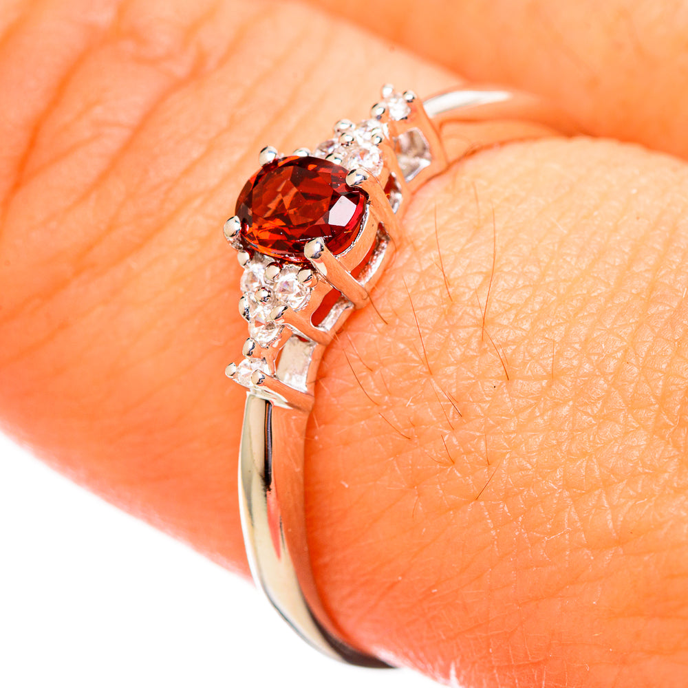 Garnet Rings handcrafted by Anasilvercos - RING113849