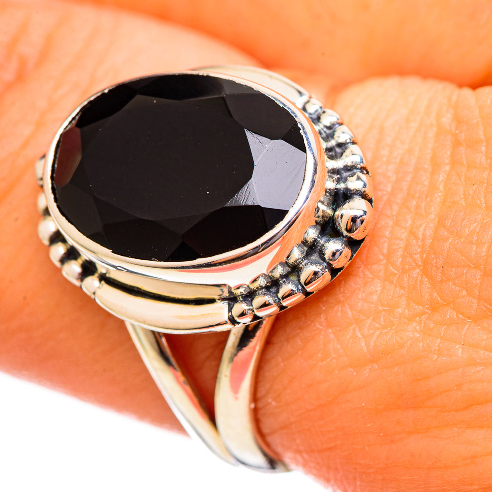 Black Onyx Rings handcrafted by Anasilvercos - RING113852