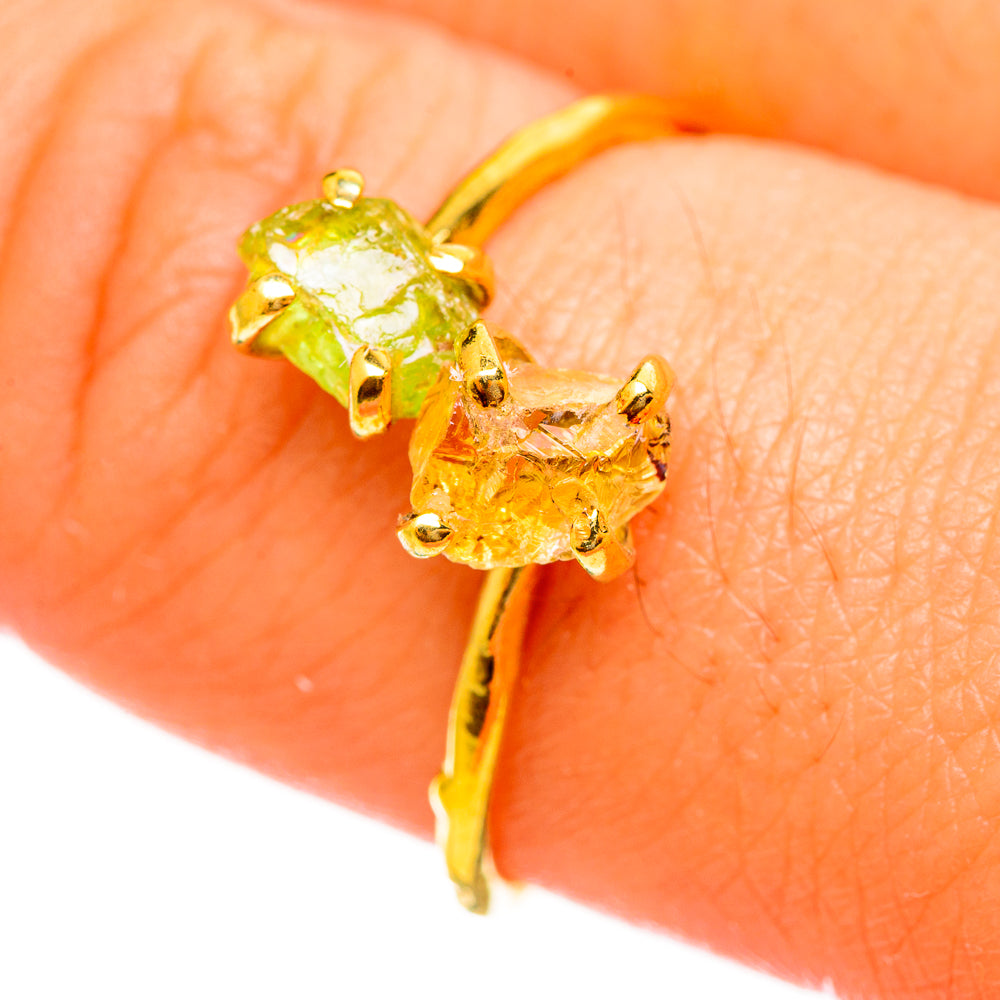 Peridot Rings handcrafted by Anasilvercos - RING113858