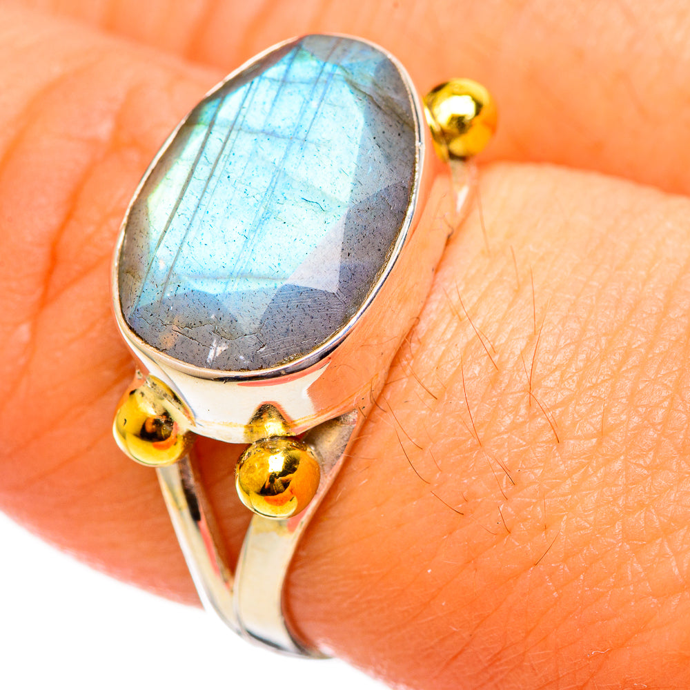 Labradorite Rings handcrafted by Anasilvercos - RING113862