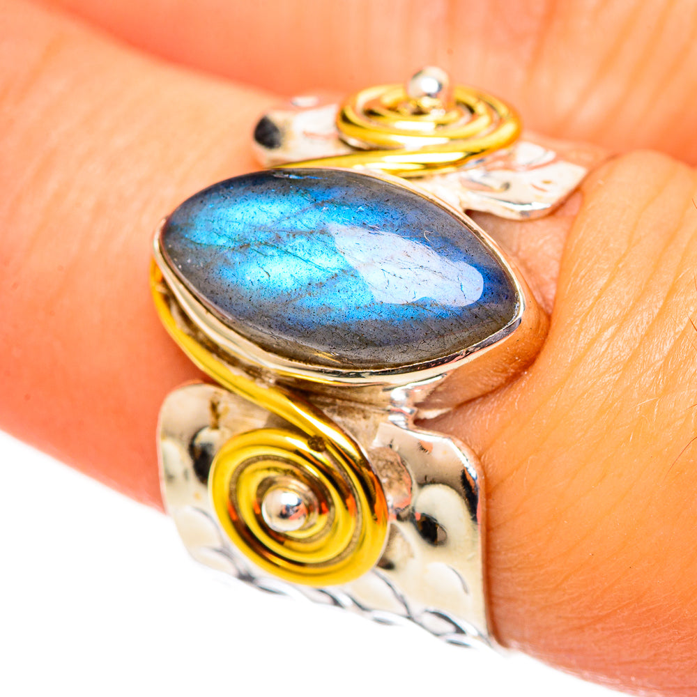 Labradorite Rings handcrafted by Anasilvercos - RING113868