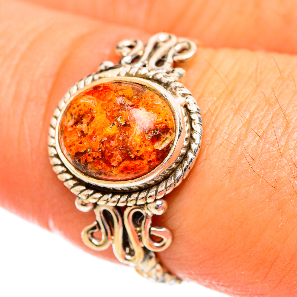 Sponge Coral Rings handcrafted by Anasilvercos - RING113909