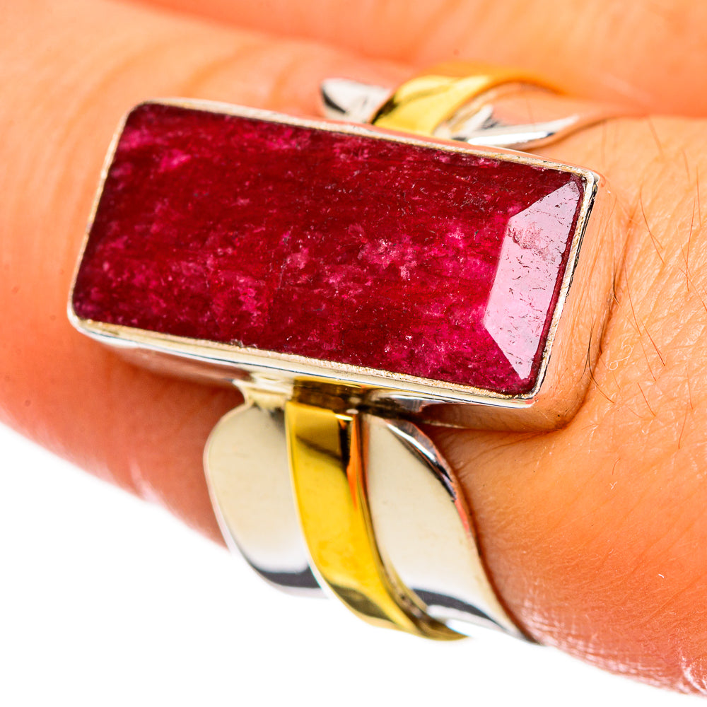 Red Sillimanite Rings handcrafted by Anasilvercos - RING113911