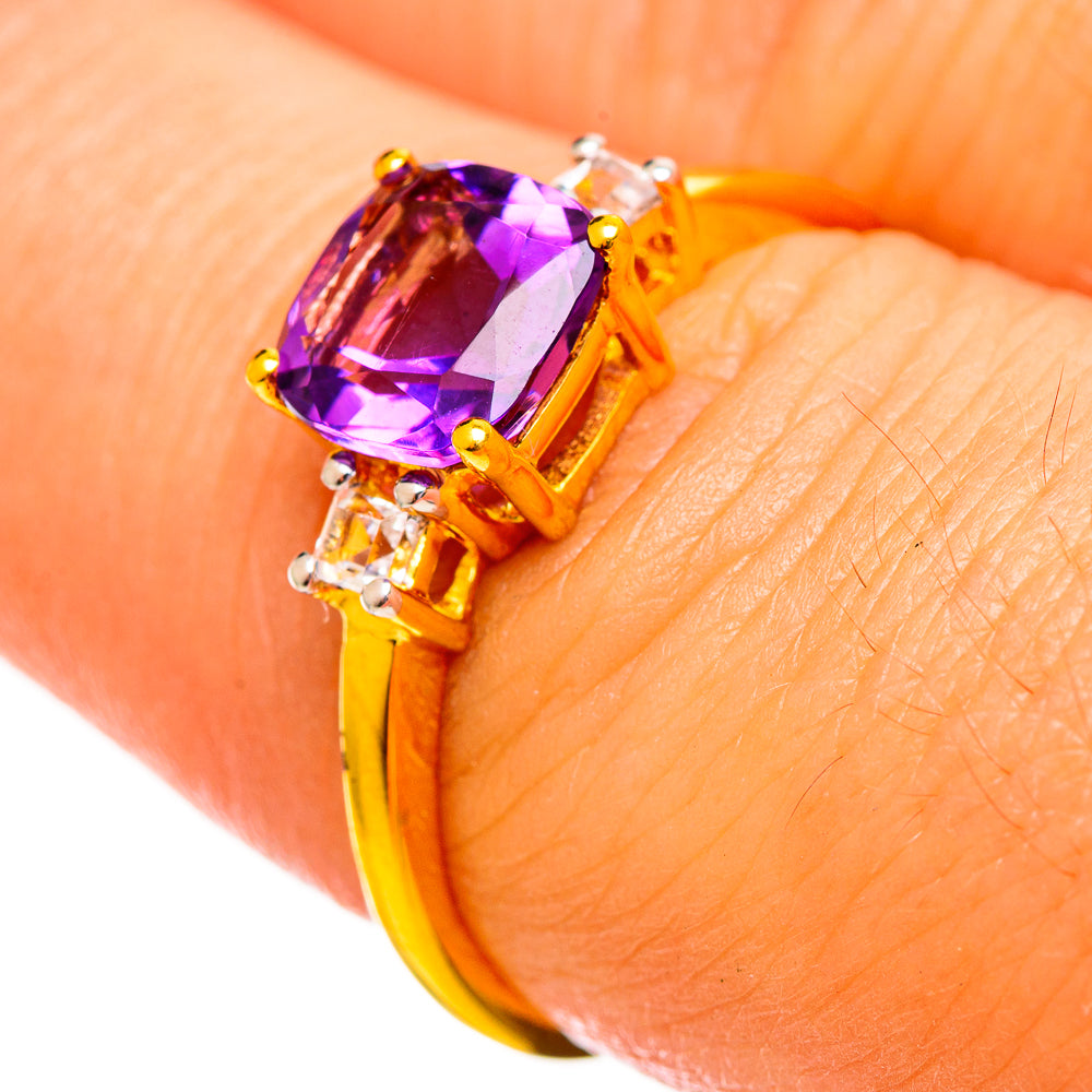 Amethyst Rings handcrafted by Anasilvercos - RING113914