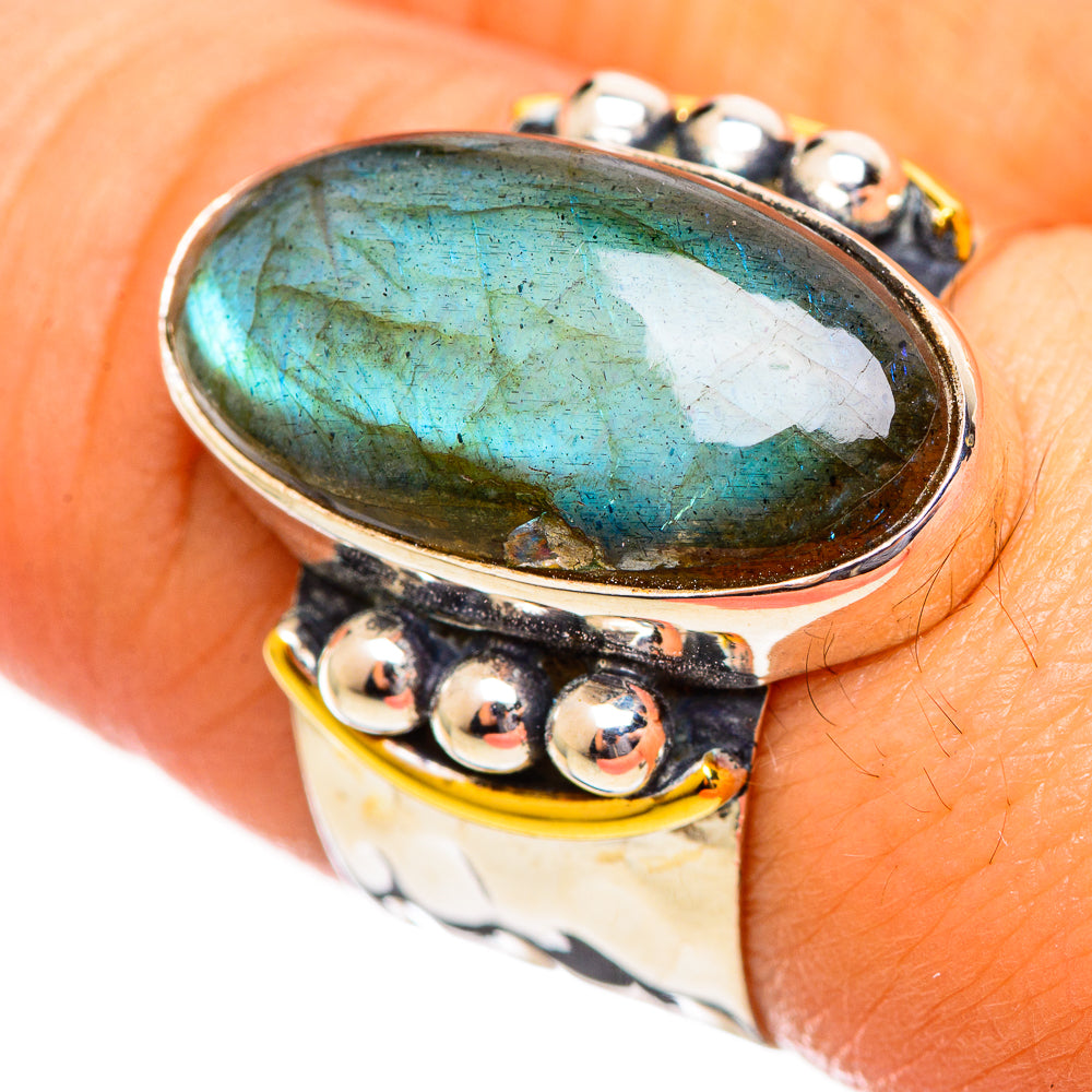 Labradorite Rings handcrafted by Anasilvercos - RING113926