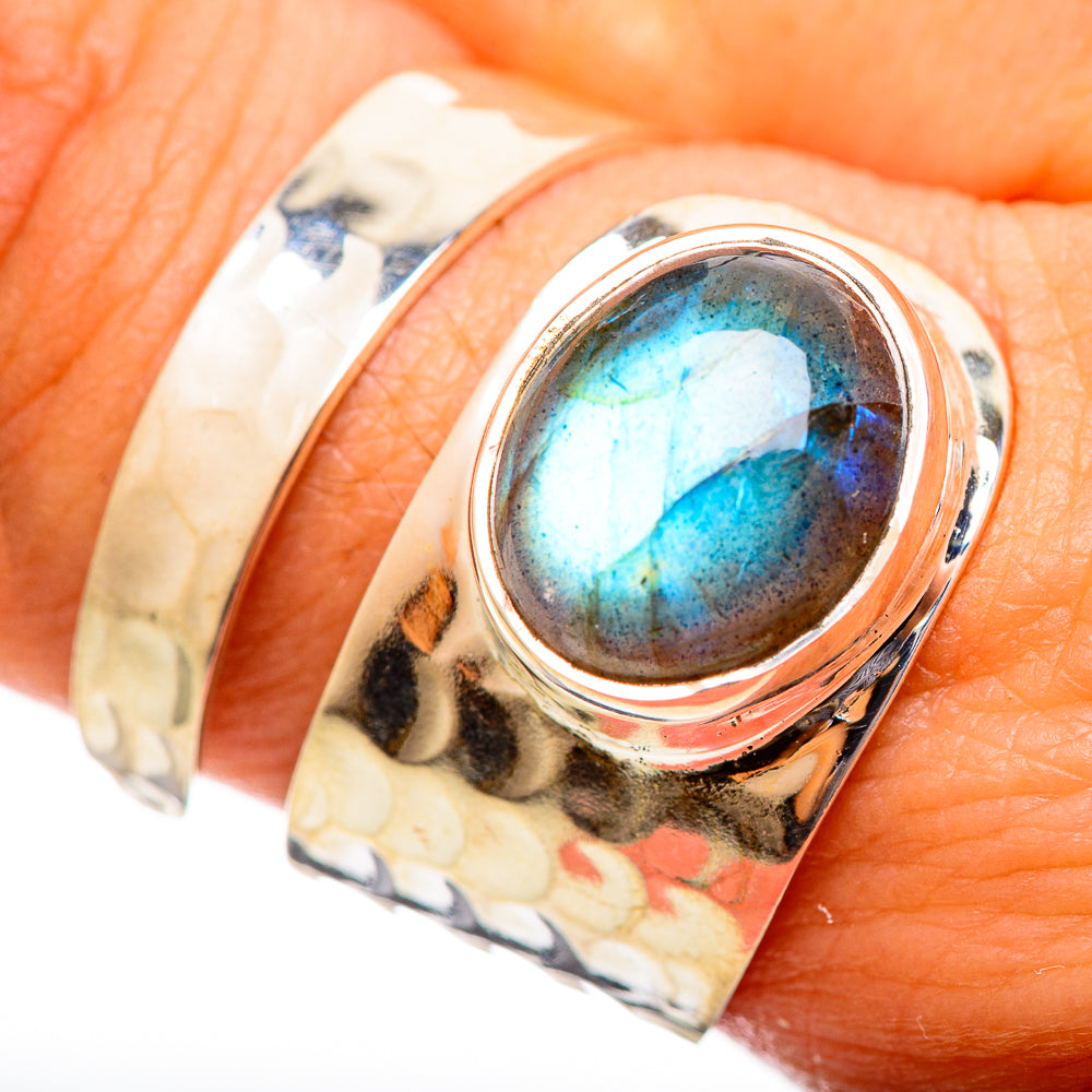 Labradorite Rings handcrafted by Anasilvercos - RING113928