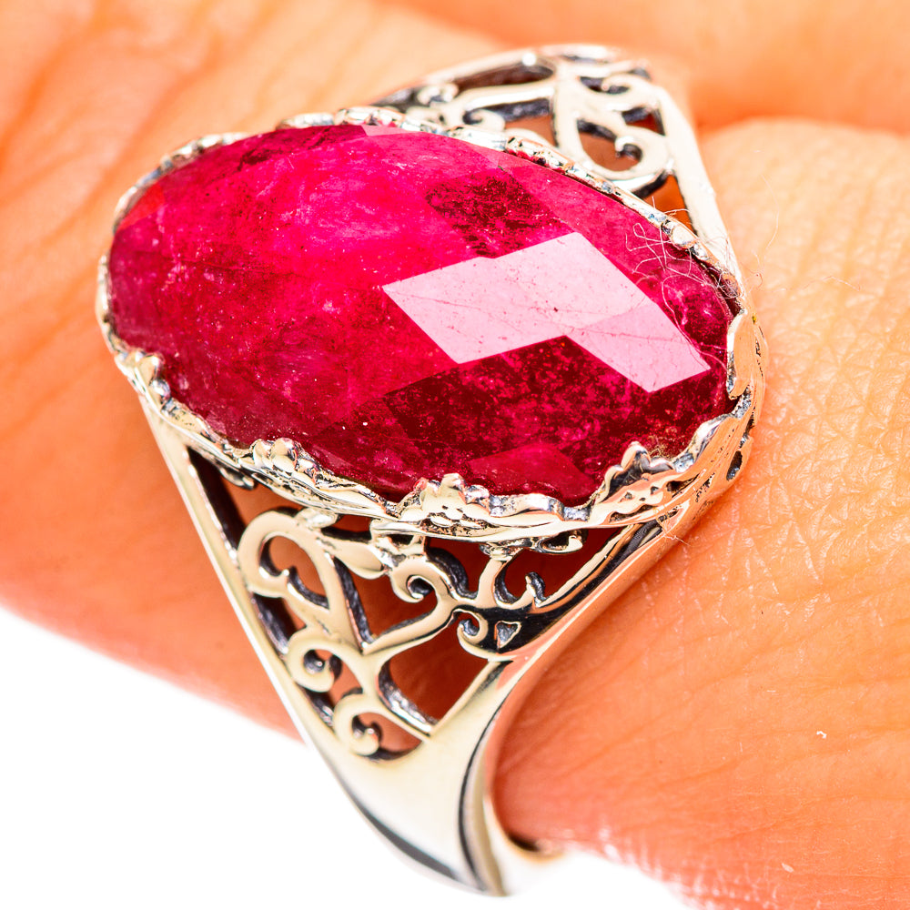 Red Sillimanite Rings handcrafted by Anasilvercos - RING113940