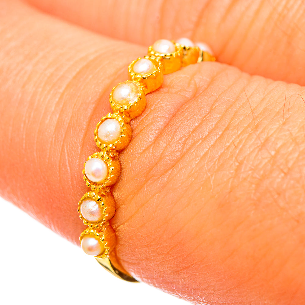 Cultured Pearl Rings handcrafted by Anasilvercos - RING113946