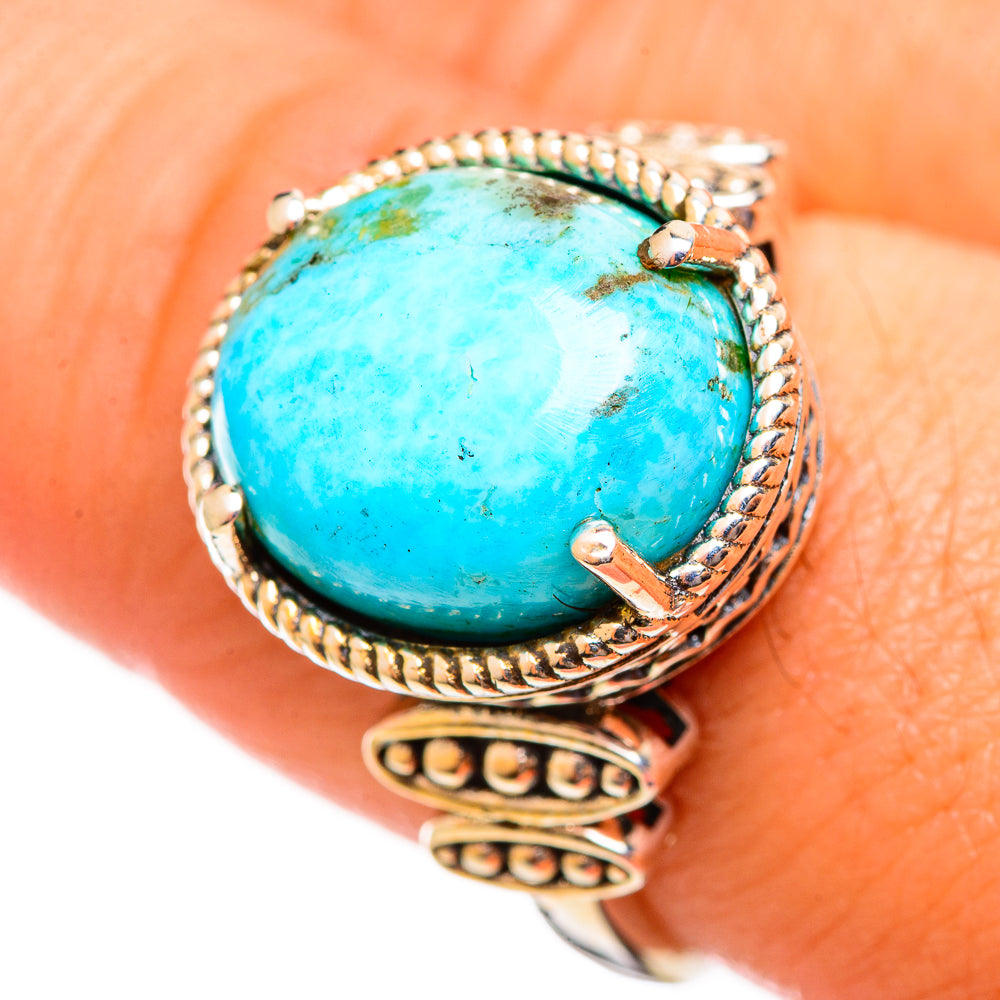 Chrysocolla Rings handcrafted by Anasilvercos - RING113957