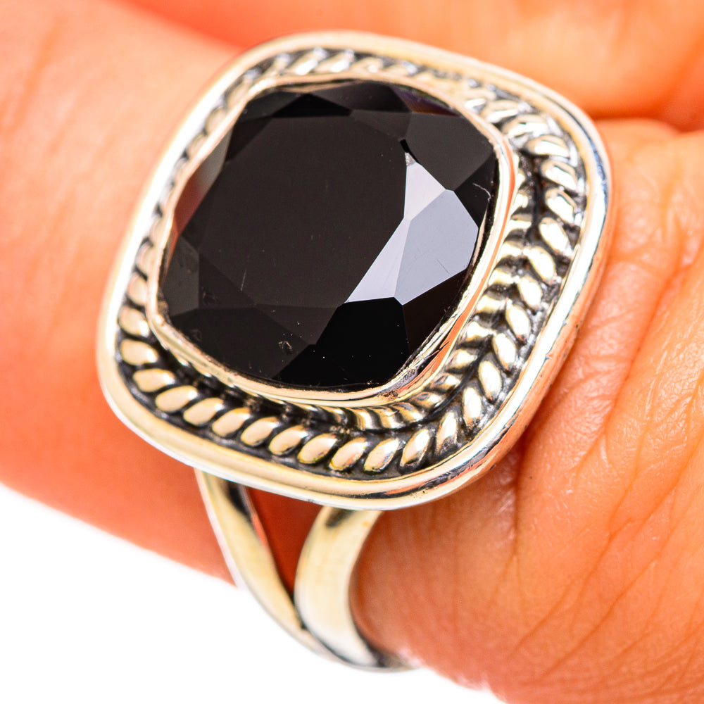 Black Onyx Rings handcrafted by Anasilvercos - RING113975