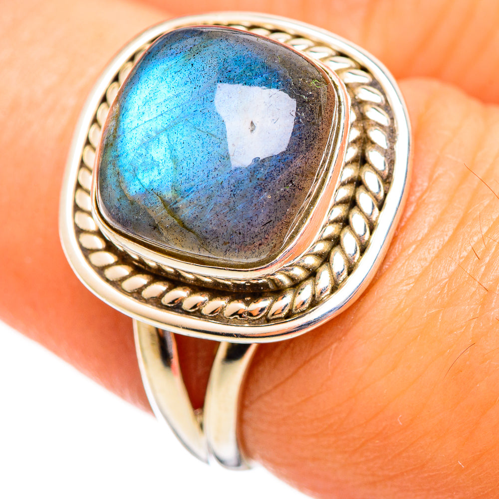 Labradorite Rings handcrafted by Anasilvercos - RING113982