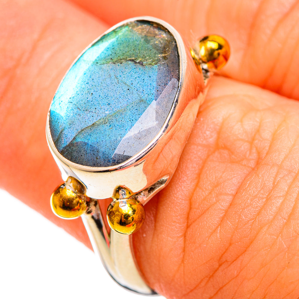 Labradorite Rings handcrafted by Anasilvercos - RING113987