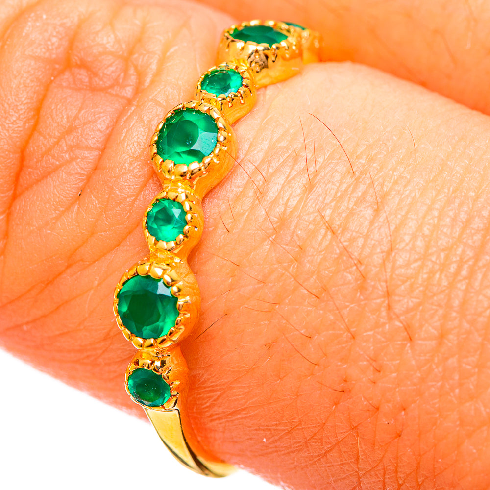 Green Onyx Rings handcrafted by Anasilvercos - RING113992
