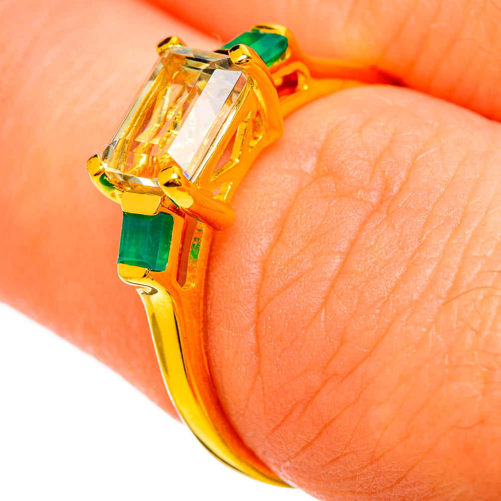 Citrine Rings handcrafted by Anasilvercos - RING113993