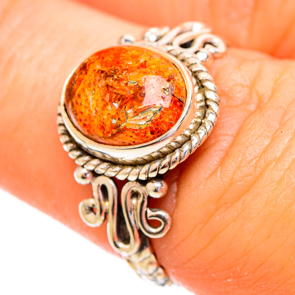Sponge Coral Rings handcrafted by Anasilvercos - RING114022