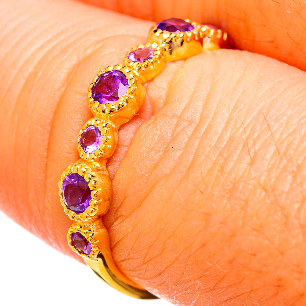 Amethyst Rings handcrafted by Anasilvercos - RING114025