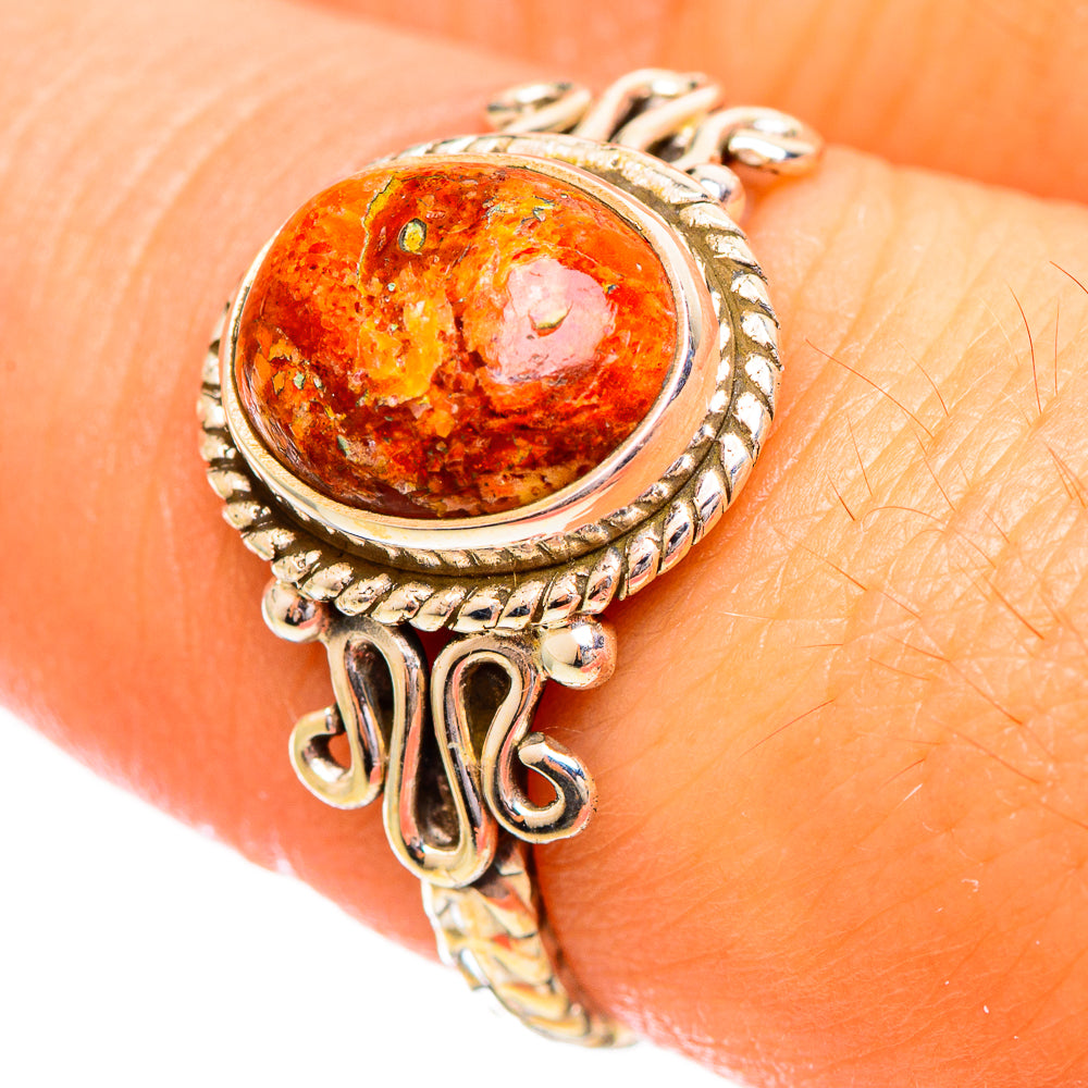 Sponge Coral Rings handcrafted by Anasilvercos - RING114048