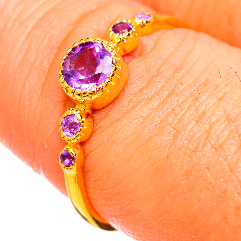 Amethyst Rings handcrafted by Anasilvercos - RING114050