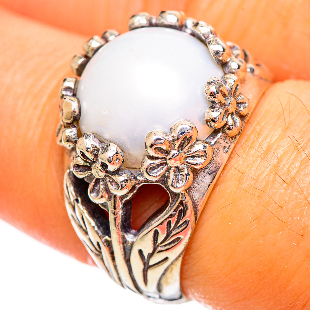 Cultured Pearl Rings handcrafted by Anasilvercos - RING114052